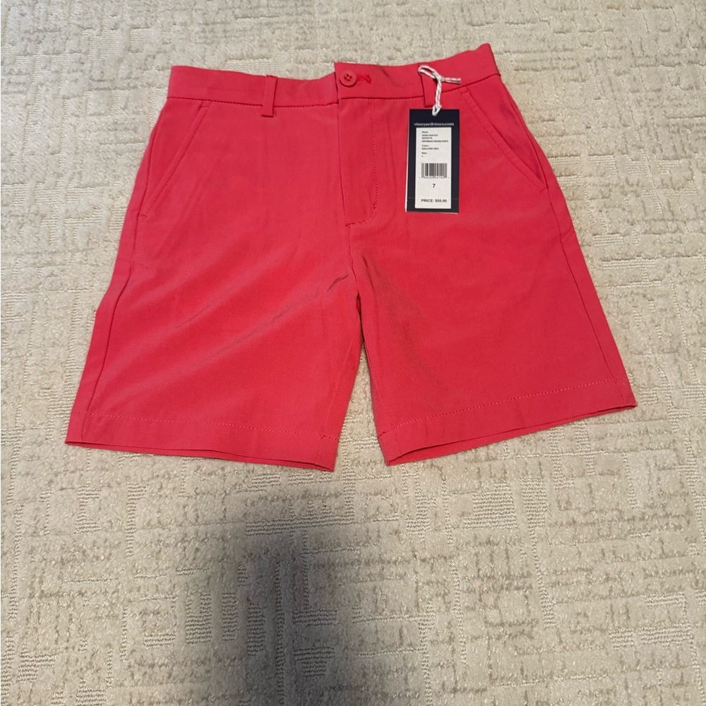 Boy’s Vineyard Vines Sailor Red Shorts